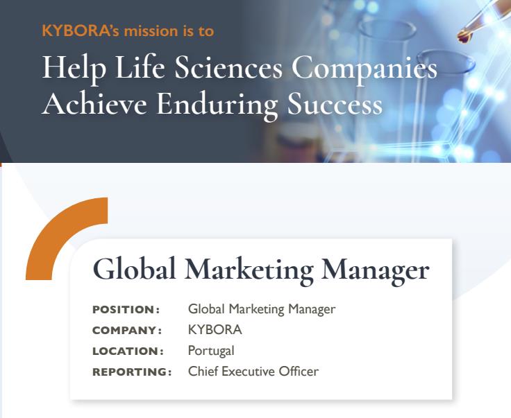 KYBORA is hiring in Portugal – Global Marketing Manager